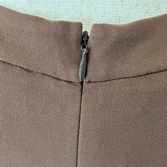 🎄Talbots Brown A line dress  Size Medium V Neck Midi Length - Picture 5 of 7